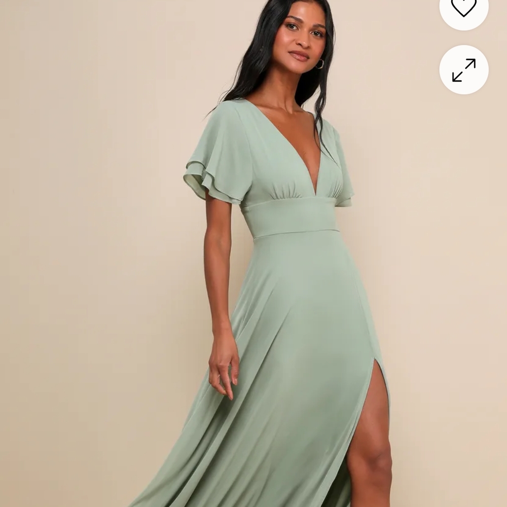 Elegant Green Maxi Dress